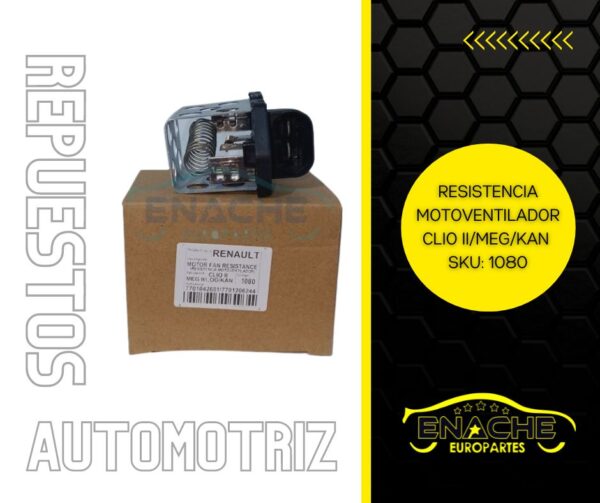 RESISTENCIA MOTOVENTILADOR CLIOII/MEG/7701042681